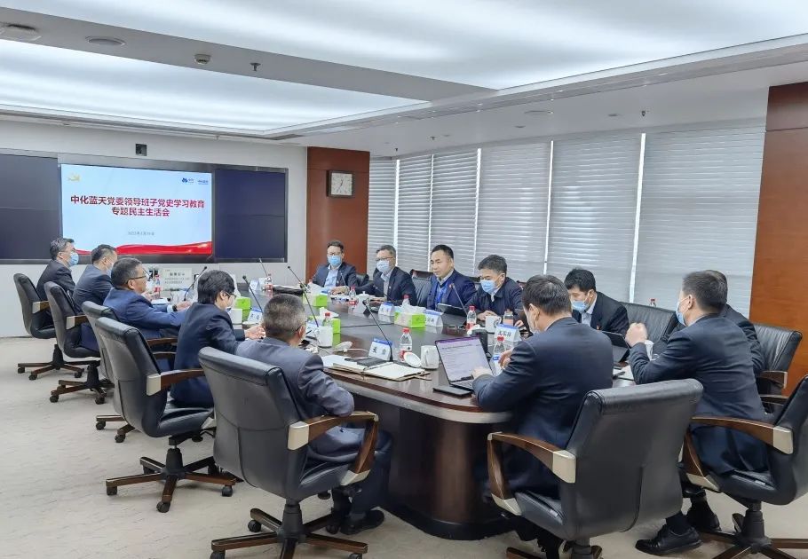 中化蓝天召开党史学习教育专题民主生活会